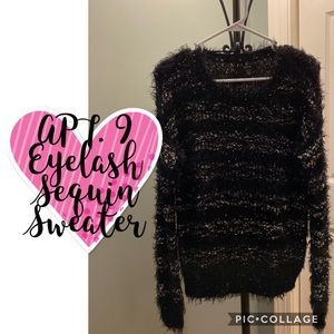 APT. 9 EYELASH SEQUIN SWEATER